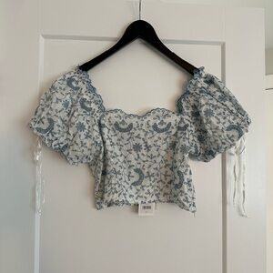 LoveShackFancy Melina Top, never worn